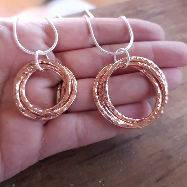 Russian Style Rings Copper Pendant