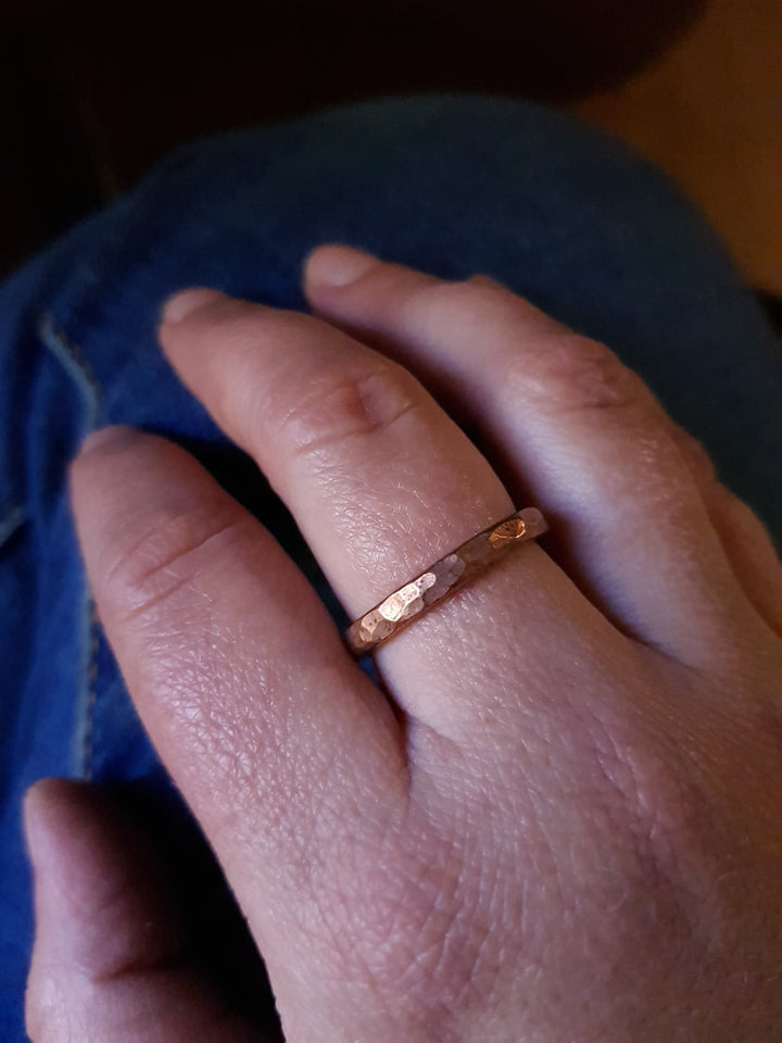 Copper Thick Matte Stacking Ring