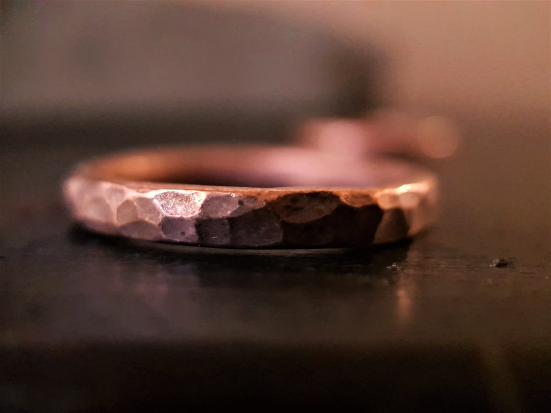 Copper Thick Matte Stacking Ring