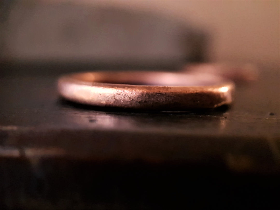 Copper Thick Matte Stacking Ring
