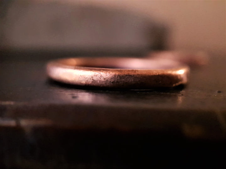 Copper Thick Matte Stacking Ring