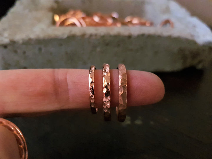 Copper Thick Polished Stacking Ring