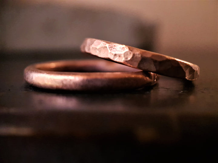 Copper Thick Matte Stacking Ring
