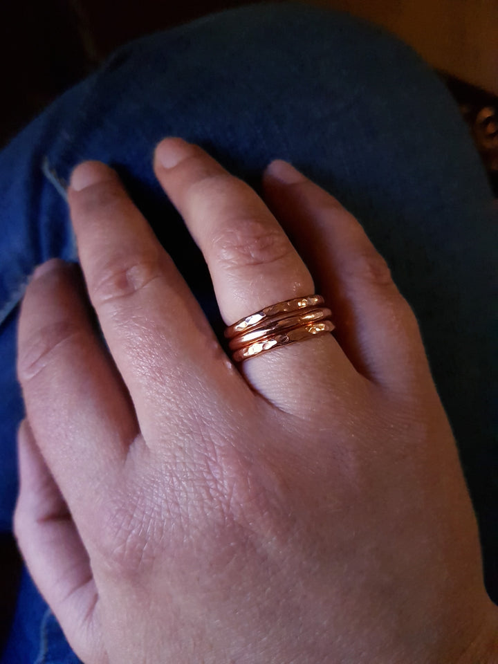 Copper Thin Stacking Rings