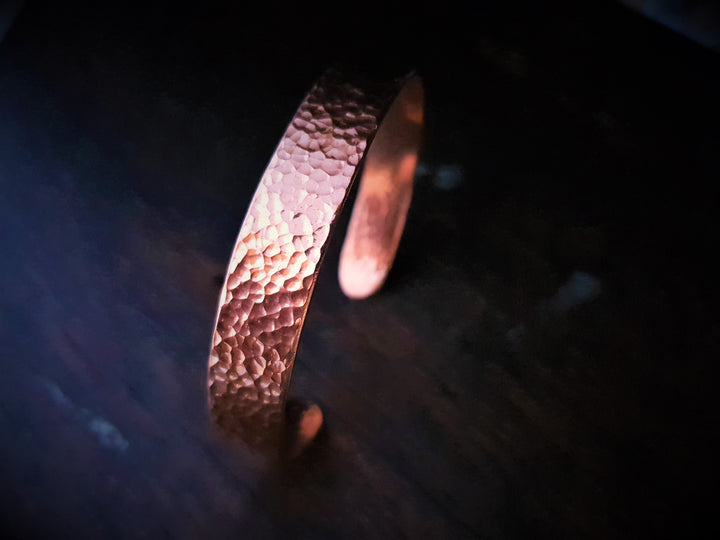 Wide Copper Cuff Bracelet
