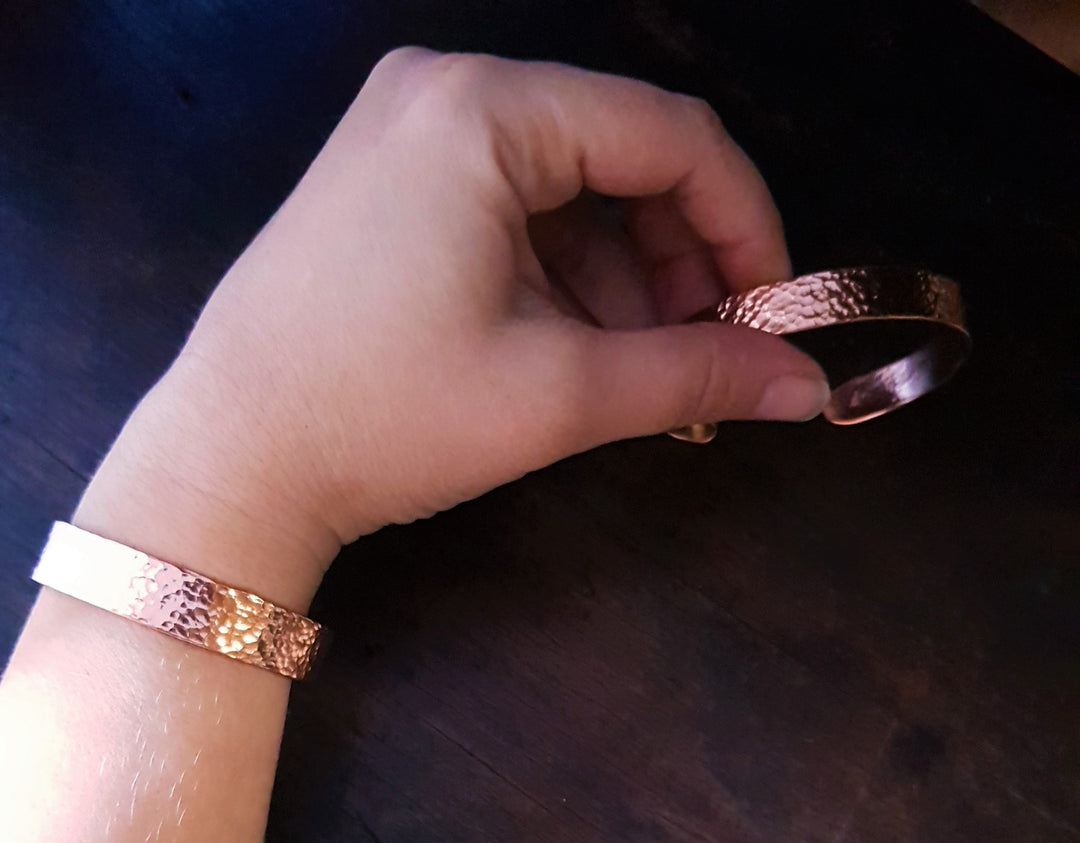 Wide Copper Cuff Bracelet