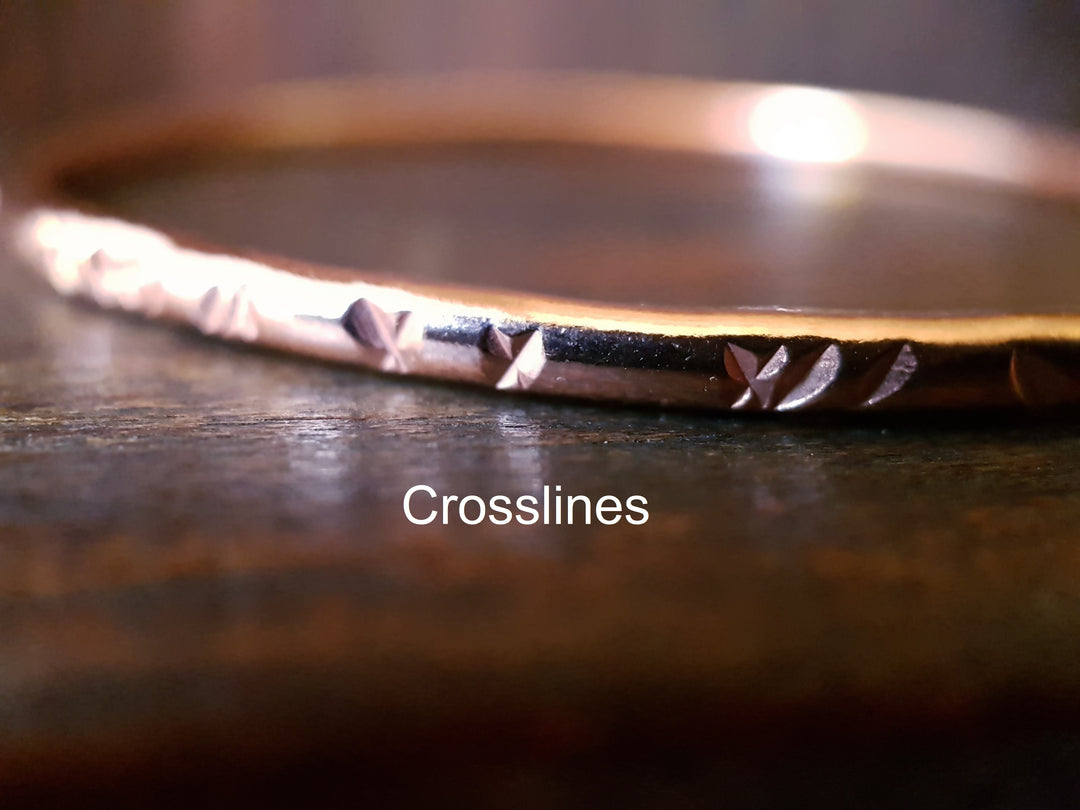 Solid Copper Wire Bangle Bracelet