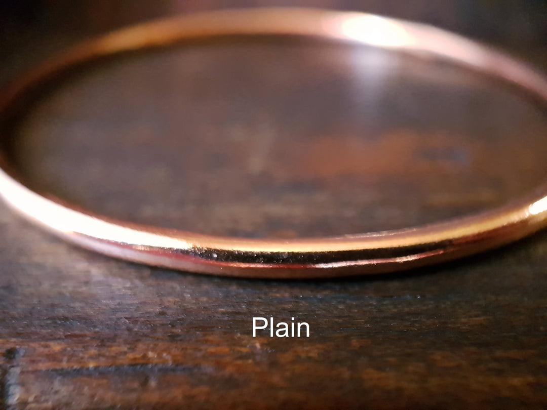 Solid Copper Wire Bangle Bracelet