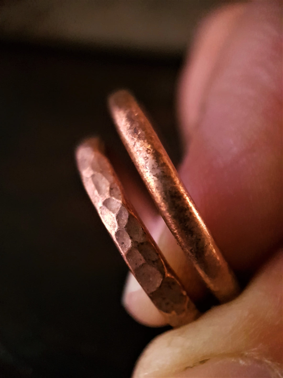Copper Thick Matte Stacking Ring