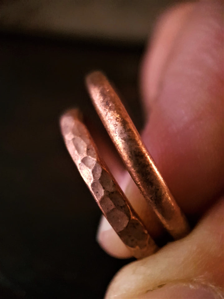 Copper Thick Matte Stacking Ring