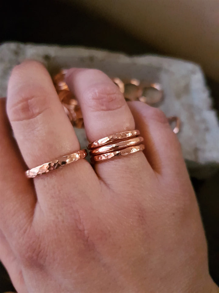 Copper Thick Polished Stacking Ring