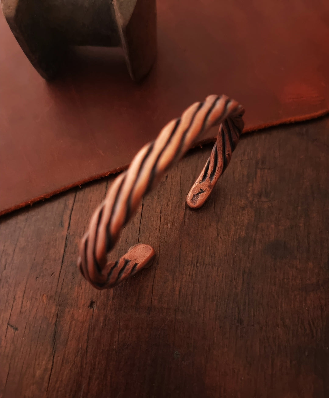 Copper Five Wire Twisted Cuff