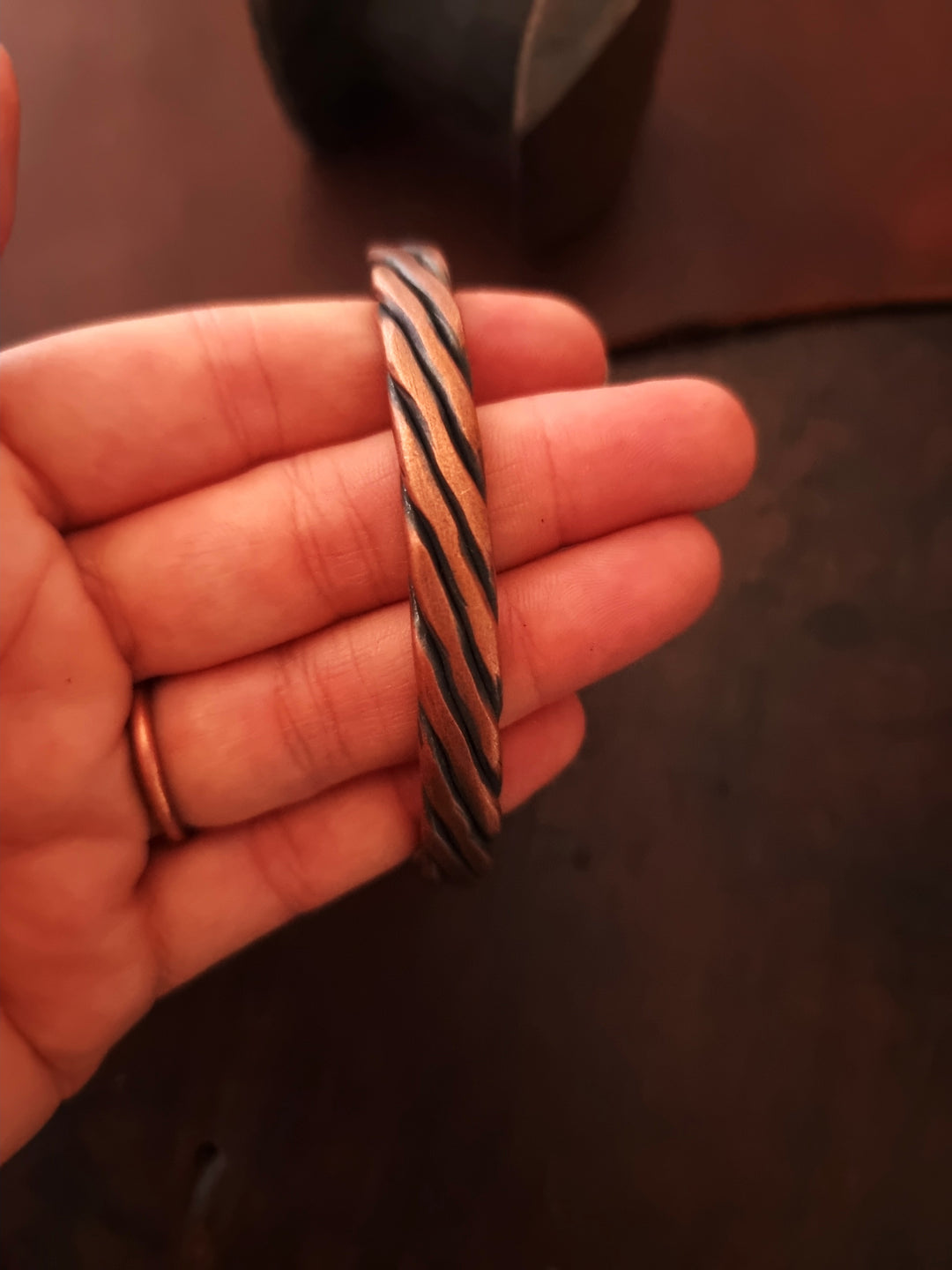 Copper Five Wire Twisted Cuff