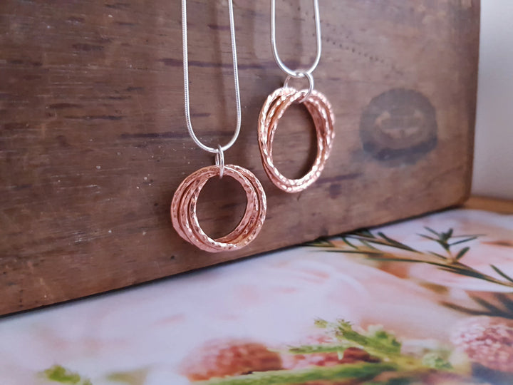 Russian Style Rings Copper Pendant
