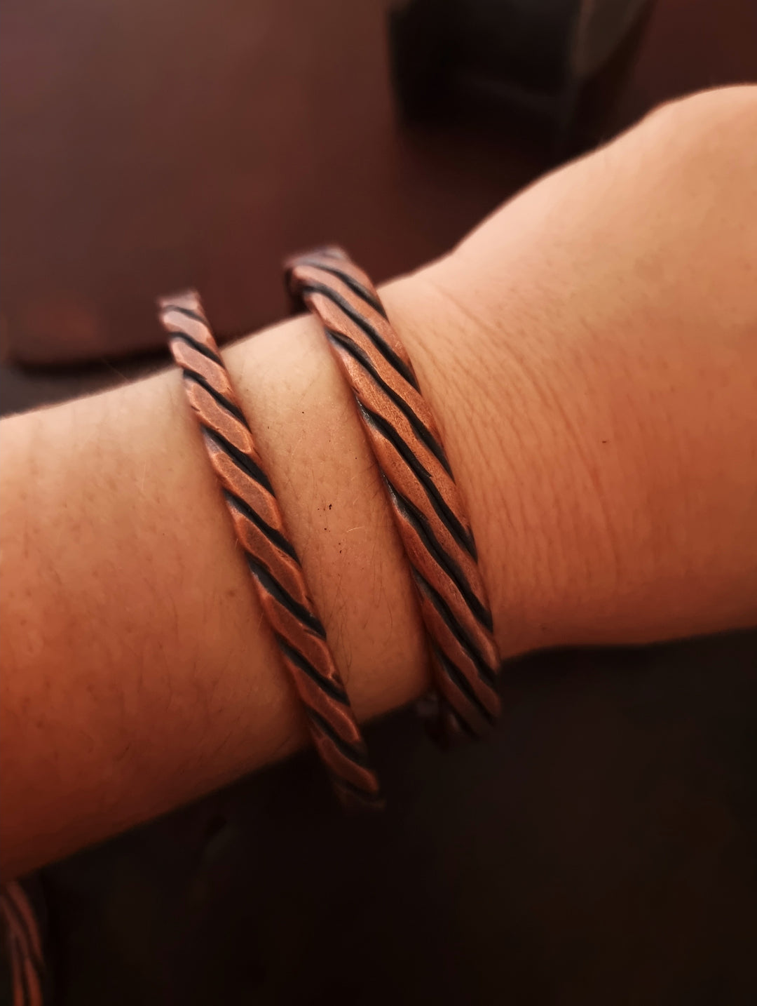 Copper Five Wire Twisted Cuff