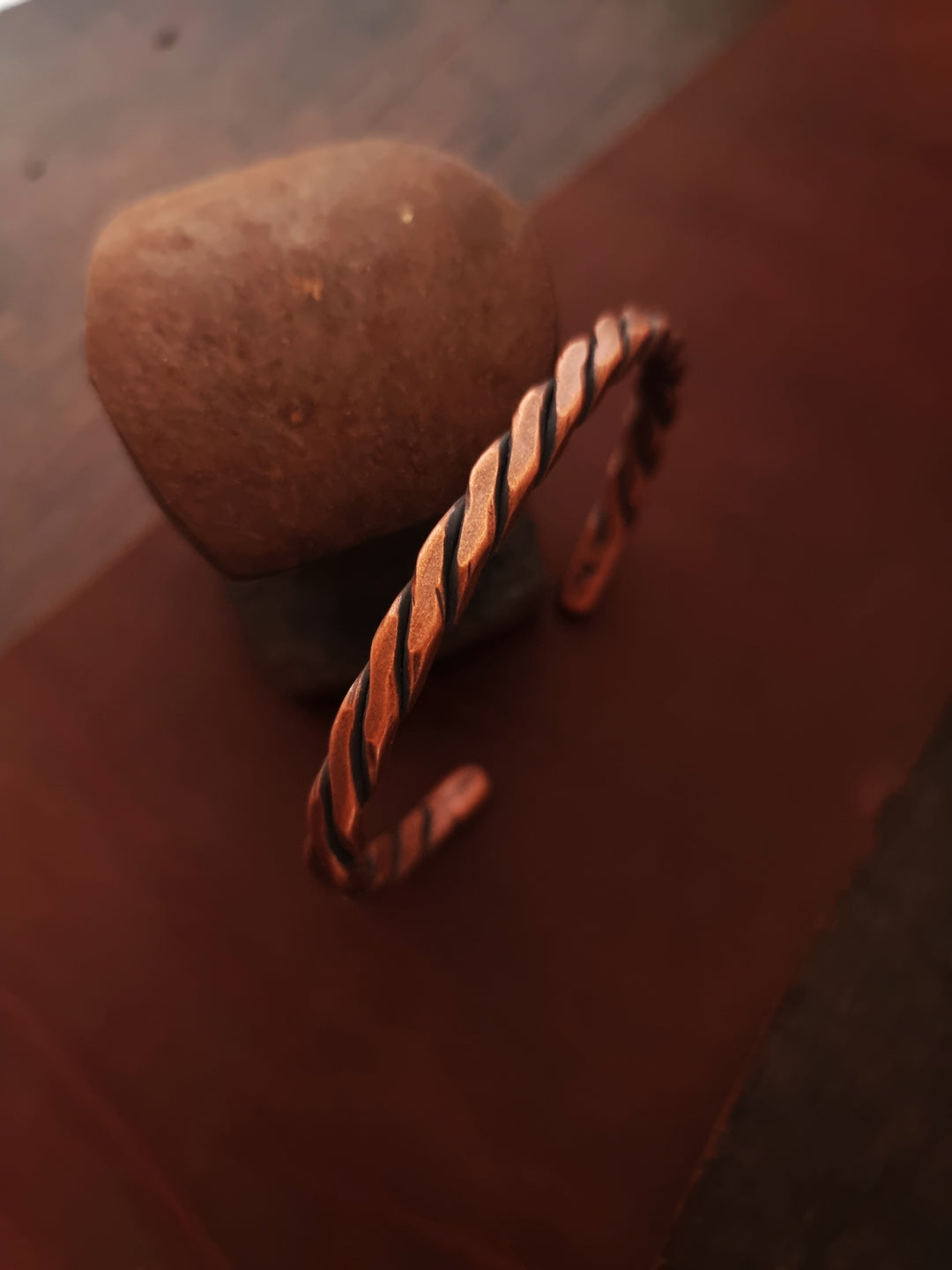 Copper Three Wire Twisted Cuff