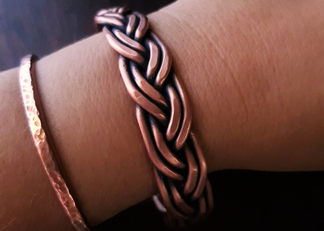 Copper Plaited Wire Cuff