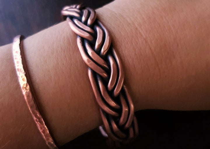 Copper Plaited Wire Cuff