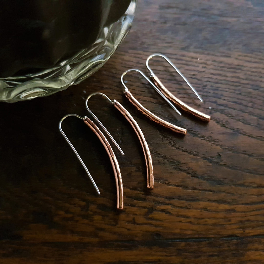 Wire Drop Bar Earring